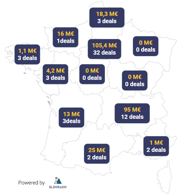 levées de fonds par région juillet 2023